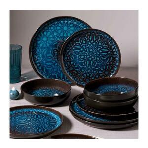 12 részes kék porcelán étkészlet 387GRP1397 kép