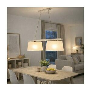 AIDA zsinóros függeszték 2xE27/60W/230V átm. 35 cm tölgy/fehér LD 2.98 BIAŁY kép