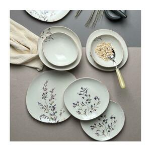 12 db porcelán étkészlet fehér/lila 311MBL1113 kép