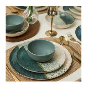 24 darabos étkészlet türkiz/krémszínű/kőedény 275KRM2413 kép