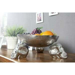 SKULL ezüst tál 35cm kép