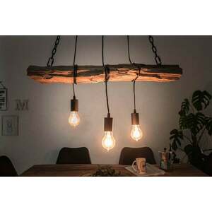 BARRACUDA barna újrahasznosított fa függőlámpa 73x12x112 kép