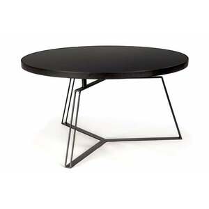 ZAIRA fekete lerakóasztal 70cm átmérő kép