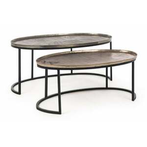 AMIRA 2 részes ovális dohányzóasztal V2 kép