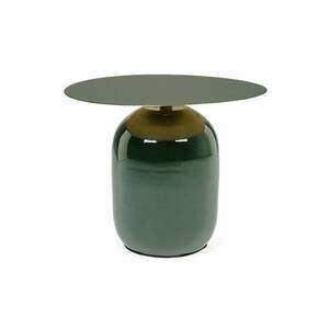 NALIMA sötétzöld lerakóasztal 50cm átmérő kép