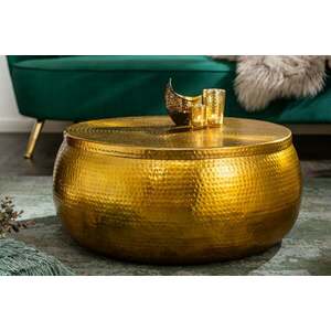 ORIENT STORAGE arany alumínium dohányzóasztal 70cm kép