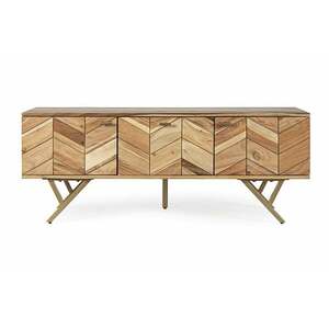 RAIDA barna akácfa TV szekrény kép