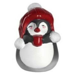 LEONARDO CALDO pingvin figura 8cm sapkával kép