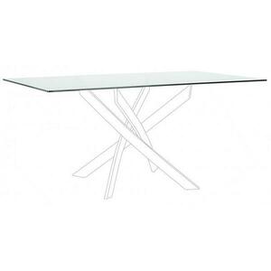 GEORGE átlátszó üveg asztallap 160cm kép