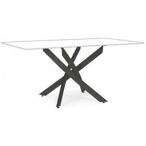 GEORGE fekete acél étkezőasztal láb 71cm kép