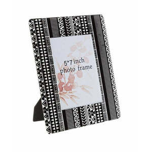 TIKAL B fekete vas asztali képkeret kép