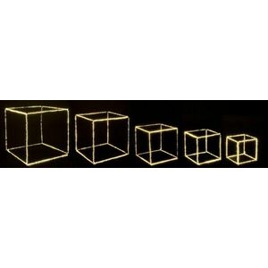 CUBE arany 5 részes égősor kép