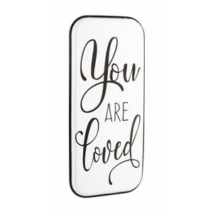 LOVED fekete acél fali dekoráció kép