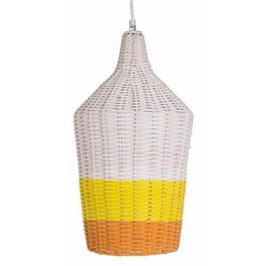 SUN sárga rattan függőlámpa kép