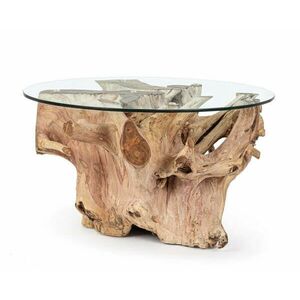 ROSALIND barna Teakfa dohányzóasztal 80cm kép