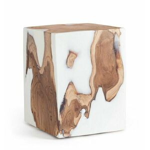 MELTY fehér dohányzóasztal 30cm kép