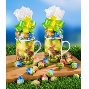 Kávésbögre "Húsvéti nyuszi" édességgel kép