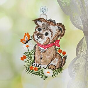 Kutyás" ablak dekoráció kép