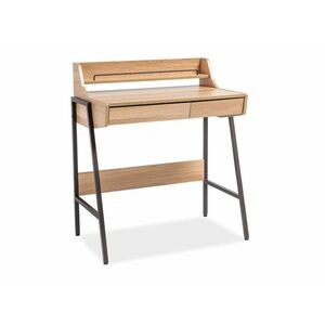 Íróasztal, tölgy / sötét barna, B-168 kép