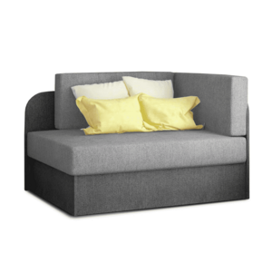 Kis kihúzható kanapé ROSA, szürke/sötétszürke kép