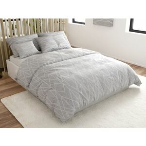 Renforcé pamut ágynemű GRAY STRIPES szürke Ágyneműhuzat mérete: 70 x 90 cm | 140 x 200 cm kép