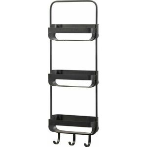 Fém polc fürdőszobába RAKKA 82x31 cm, fekete kép