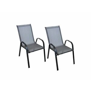 Kerti szék szett 2 db TAVERNO szürke/fekete kép