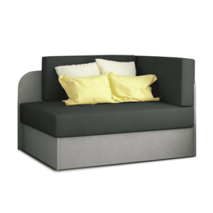 AKCIÓ Kis kinyitható kanapé ROSA, sötétszürke/világosszürke II. osztályú kép