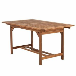 SOMERSET kihúzható kerti asztal napernyő hellyel, 150-190x90 cm kép