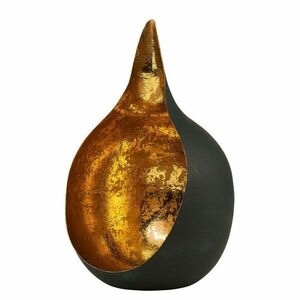 DELIGHT mécsestartó fekete-arany, 20cm kép