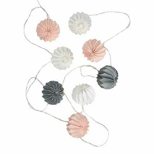 HANAMI LED-es égősor, fehér-szürke-lazac 8 égő kép