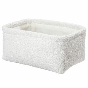 TODDY plüss kosár, fehér 24 x 17 cm kép