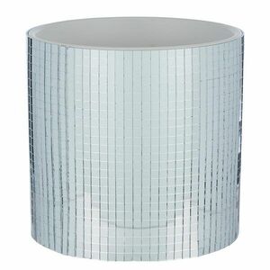 DISCO kaspó, ezüst Ø 13 cm kép