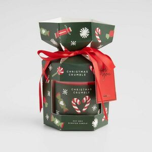 HOME & YOU szójaviasz illatgyertya díszdobozban, "Christmas crumble" kép
