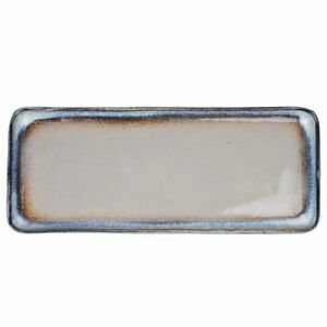 ARTISAN kerámia tálalóedény 30 cm , barna/kék kép