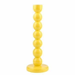 LITTLE ITALY gyertyatartó 29 cm , sárga kép