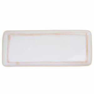 ARTISAN kerámia tálalóedény 30 cm , fehér/rózsazsín kép