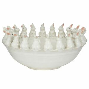 CIRCLE OF FRIENDS kerámia dekortál Ø 40 cm , nyuszik kép