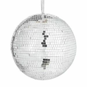 DISCO akasztható disco gömb, Ø 10 cm, ezüst kép