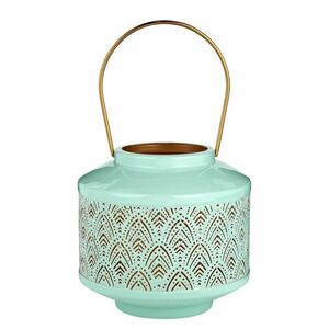 WABI SABI lámpás fém 16cm, türkiz kép