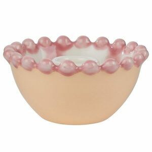 STRAWBERRY kerámia gyertyatartó 5 cm , rózsaszín kép