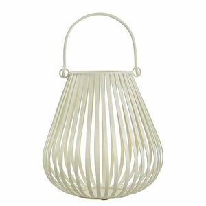 QUIETUDE lámpás fém 20 cm, bézs kép