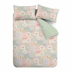 Egyszemélyes ágyneműhuzat 135x200 cm Folk Patchwork – Catherine Lansfield kép