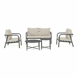 Bézs acél négyszemélyes kerti lounge szett Ostuni – Bizzotto kép