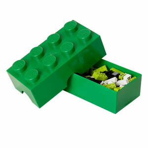 Sötétzöld műanyag gyerek tárolódoboz 20x10x7 cm – LEGO® kép