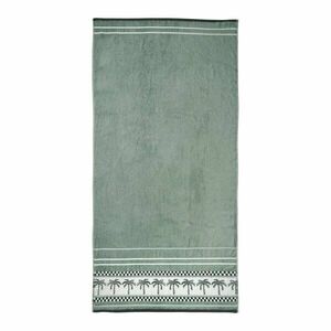 Zöld pamut strandtörölköző 90x180 cm Palm Trees – Catherine Lansfield kép
