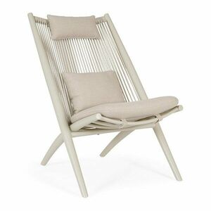 Bézs fém kerti fotel Aloha – Bizzotto kép