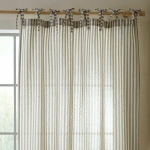 Szürke függöny 140x229 cm Zanzibar Woven Stripe – Pineapple Elephant kép