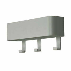 Szürkészöld fém fali fogas polccal 27 cm Dax Play – Spinder Design kép