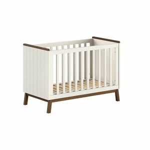 Bézs borovi fenyő babaágy állítható magassággal 60x120 cm Sezane – Vipack kép